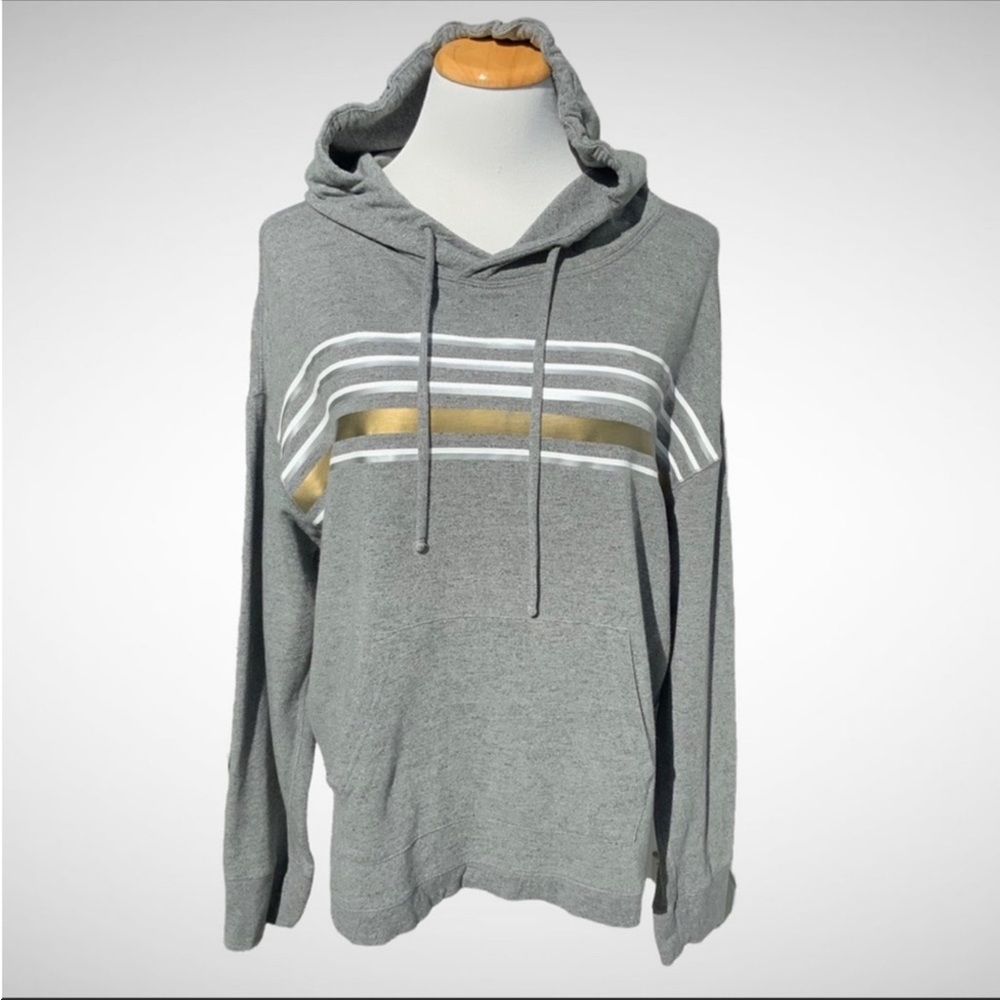 Gap Oversized Pullover Drawstring Hoodie Foil Str… - image 1
